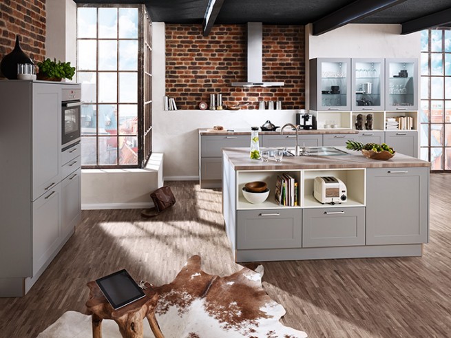 küchenstudio möbel faber in nordhorn, moderne landhaus küche, 