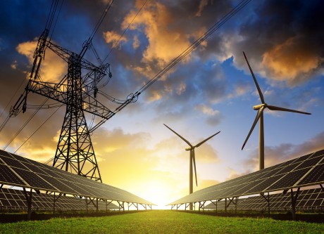 Solaranlagen, Windkraftanlagen und Stromnetzte